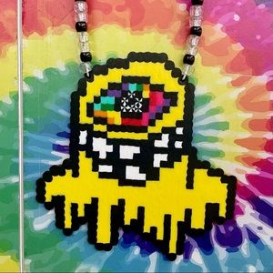 Melted Subtronics Perler Necklace